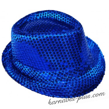 Карнавальная шляпа Диско синяя